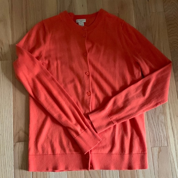 J. Crew Sweaters - J.Crew orange Caryn cardigan